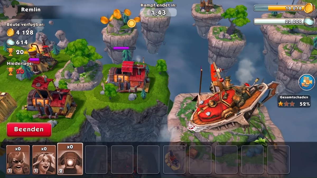 [Обзор] Sky Clash Lords of Clans 3D стимпанк MMORTS с красивой графикой