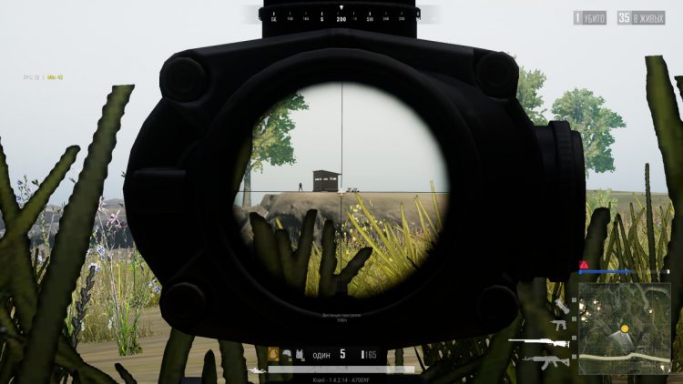 Стрельба с больших дистанций в PUBG Lite