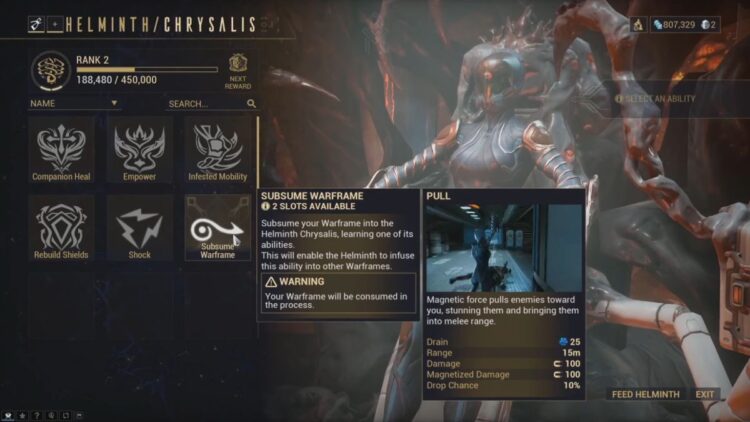 Пожертвуй варфрейма и получи его способность