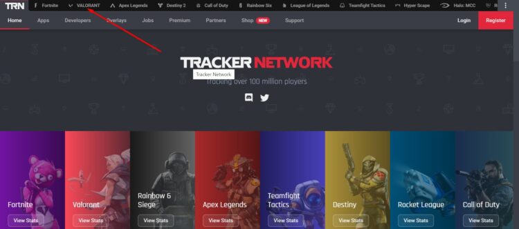 Выберите игру Valorant