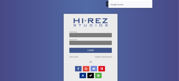 меню привязки аккаунта Hi-Rez к Mixer