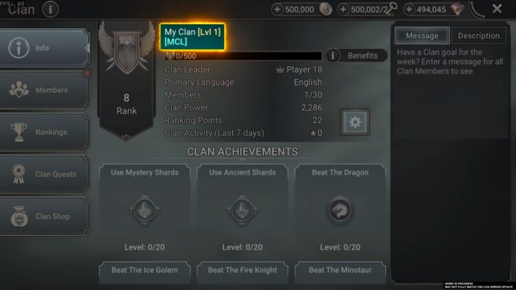 Уровень клана