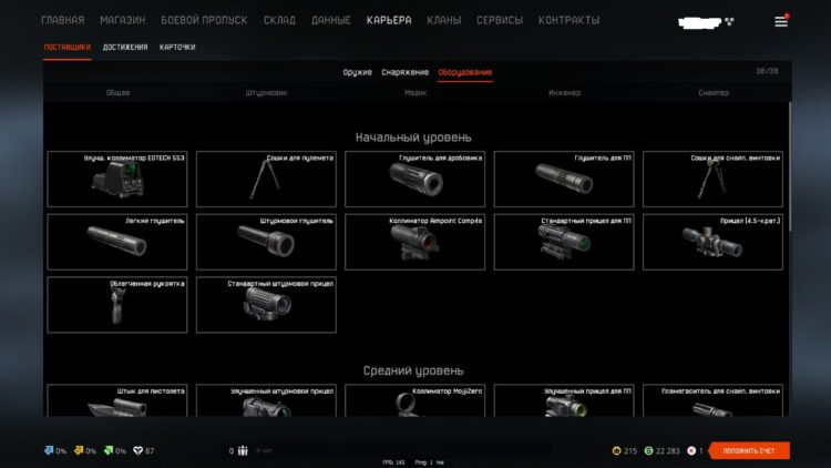 Оборудование