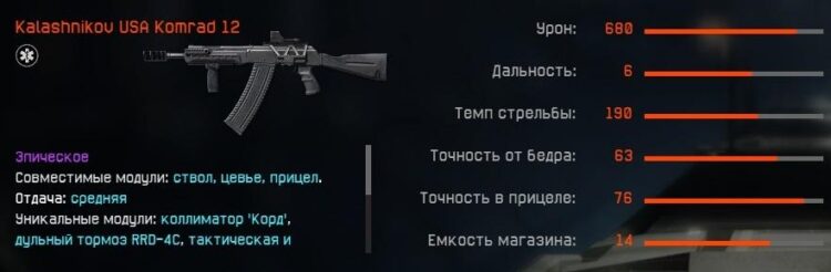 KALASHNIKOV USA KOMRAD 12