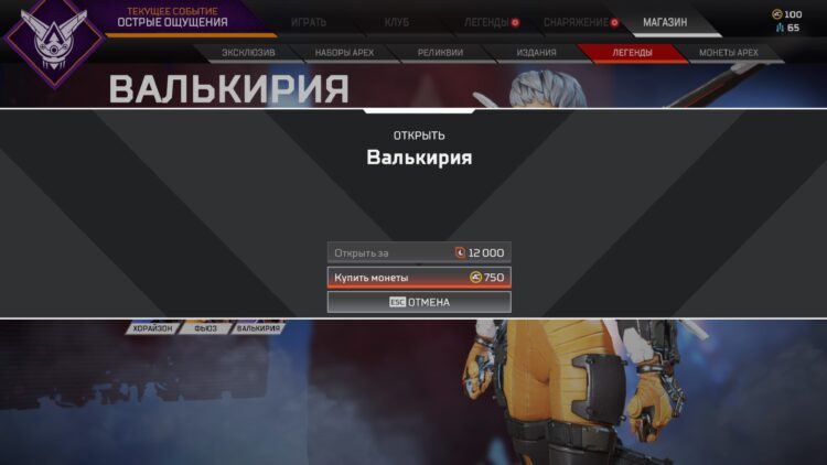 Валькирия (покупка)