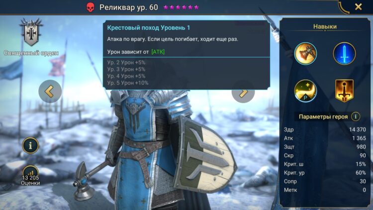 Навыки Реликвара