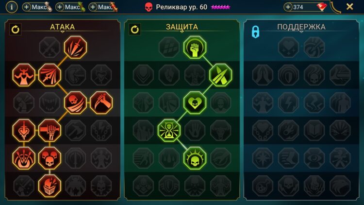 Таланты Реликвара