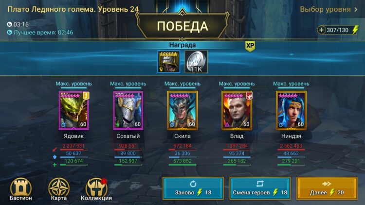 Результаты боя