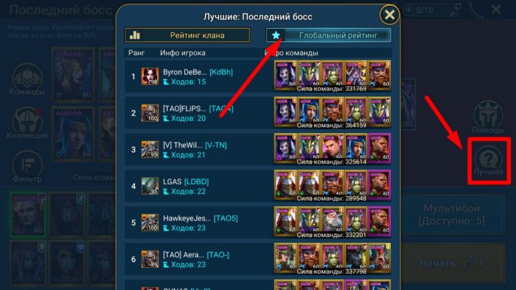 Лучшие игроки и их команды