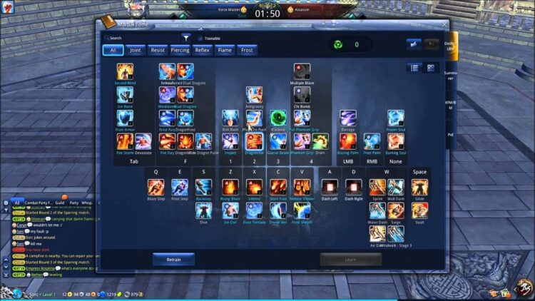 Скиллбилд для Мастера Стихий