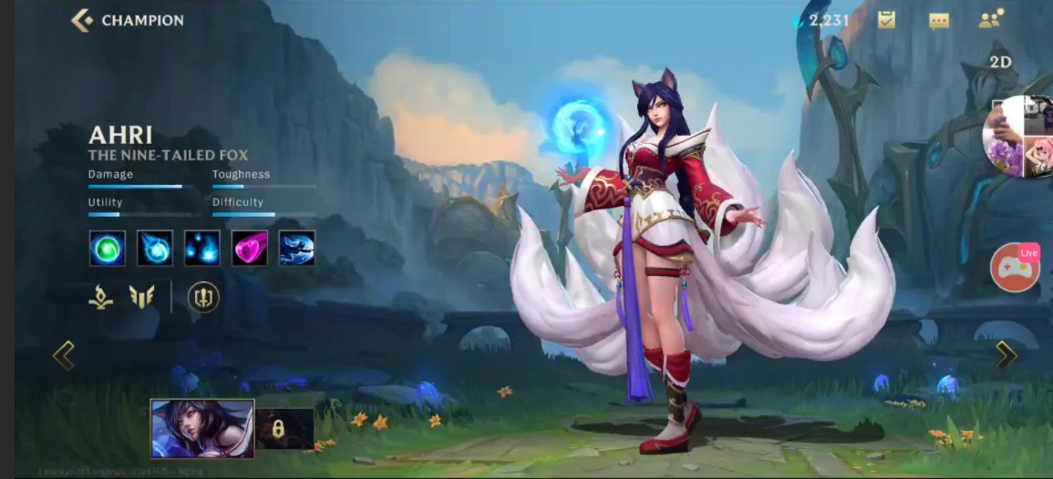 Ари в League of Legends: Wild Rift