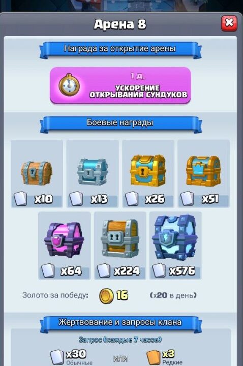 Арена 8 в Clash Royale